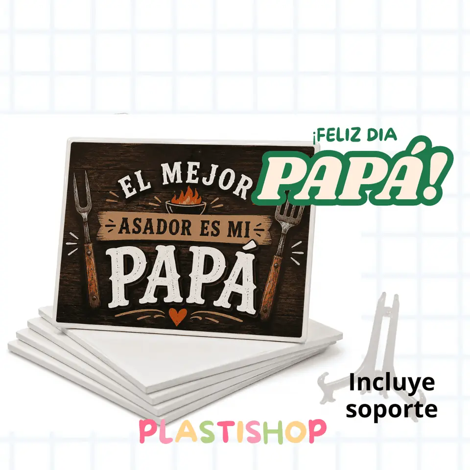 Especial día del padre: Azulejo + pie