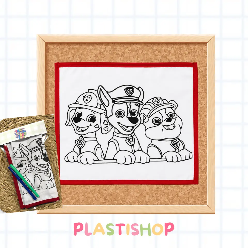 DÍA DE LA NIÑEZ - Mantelito para colorear + 2 marcadores lavables