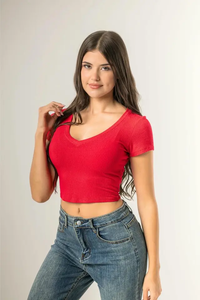 TOP ESCOTE EN V 8039