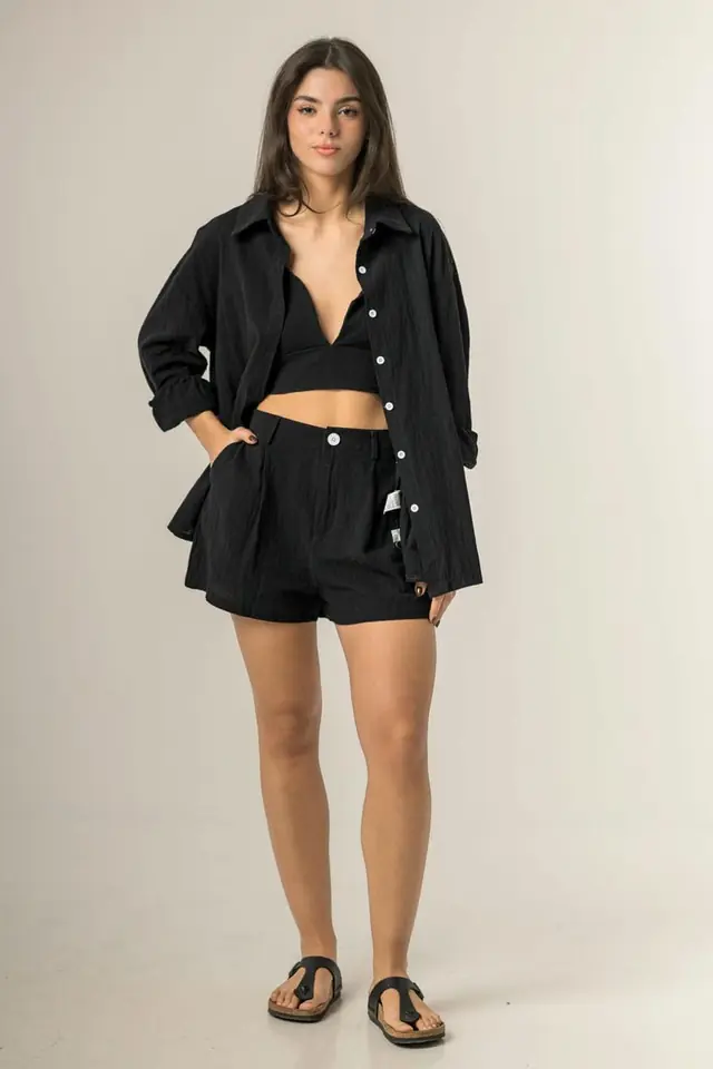 SET SHORT + TOP Y CAMISA 8149