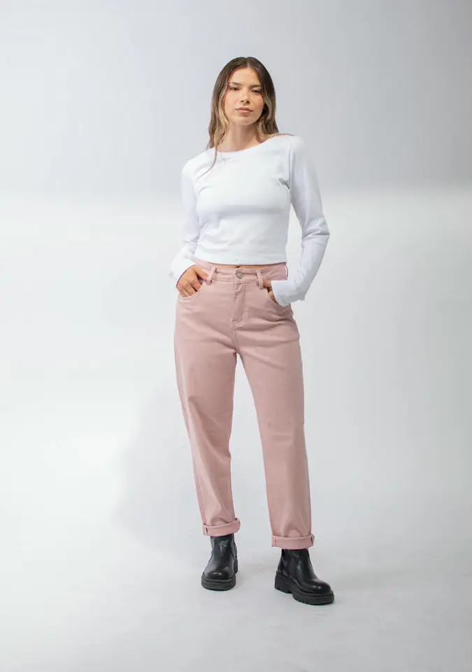 PANT MOM C/ LYCRA 7694