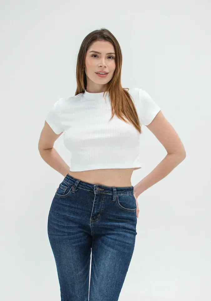 CROP TOP TRAMADO 7069