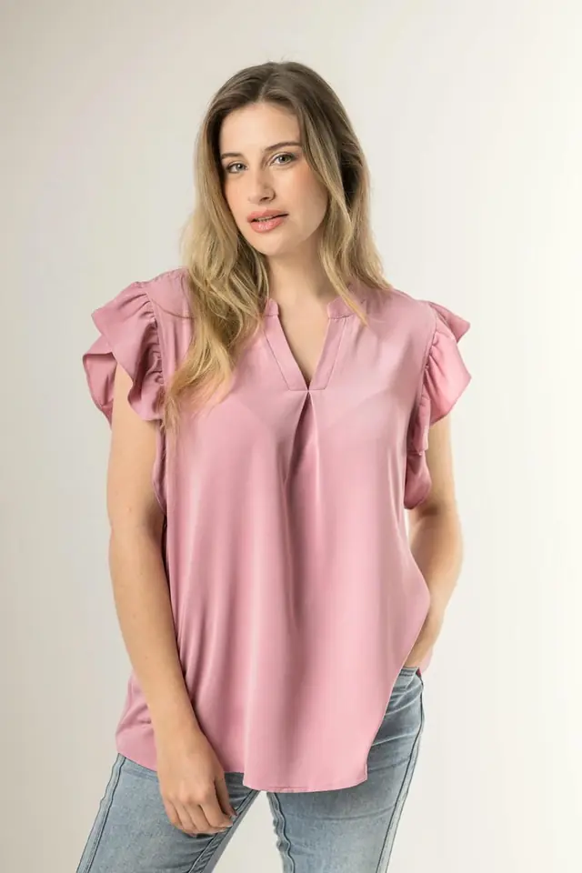 BLUSA C/ VOLADO 8113