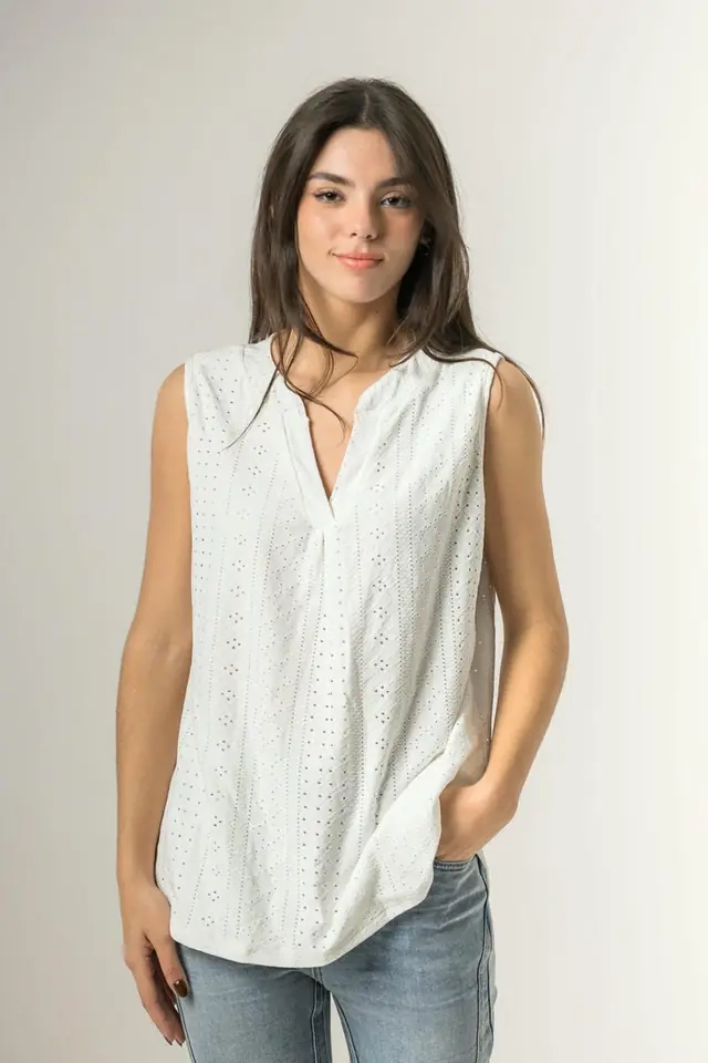 BLUSA C/ BRODERIE 8151
