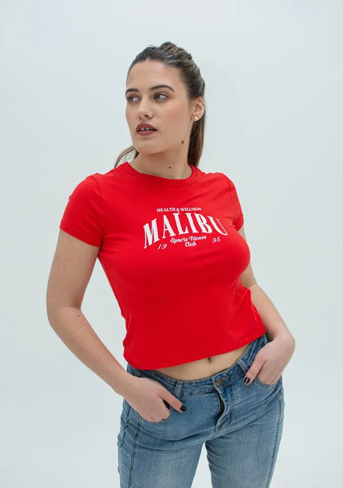 REMERA C/ LYCRA ESTAMPADA 7066