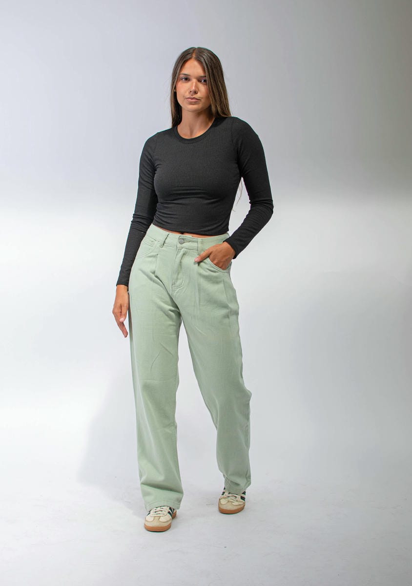 PANTALON WIDE LEG CON DISEÑO 7650