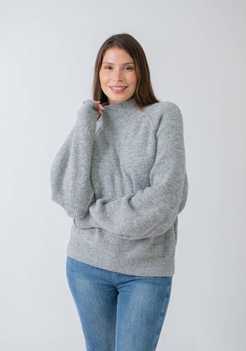 BUZO TEJIDO C/ CUELLO ALTO 7596