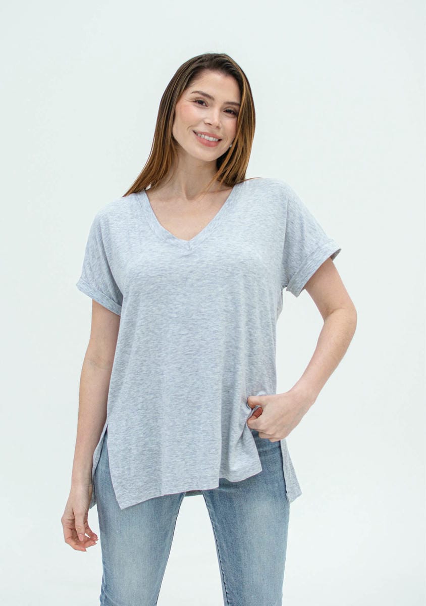 BLUSA PLUS SIZE ESCOTE EN V 7025