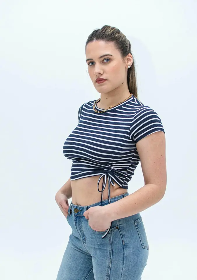 CROP TOP RAYADO 7228