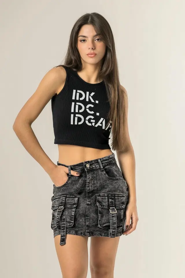 FALDA C CARGO C/ LYCRA 8181