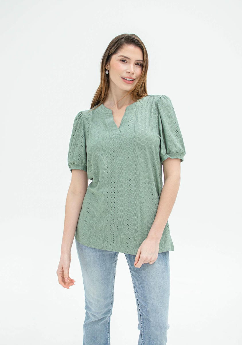 BLUSA BRODERIE C/ DISEÑO 7232