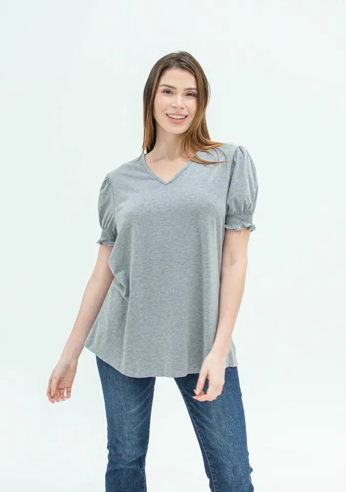 BLUSA C/ DISEÑO EN MANGA 7239