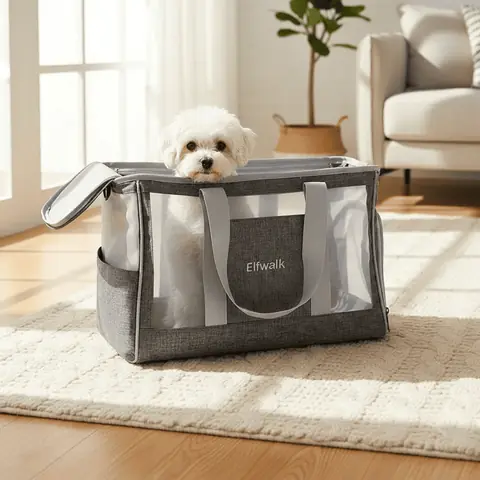 Bolso transportadora. 44x18x30cm (Gris)