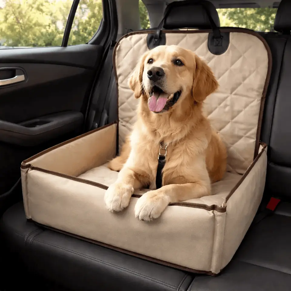 Cubre asiento individual impermeable para auto, mascotas grandes. 45x45x24cm
