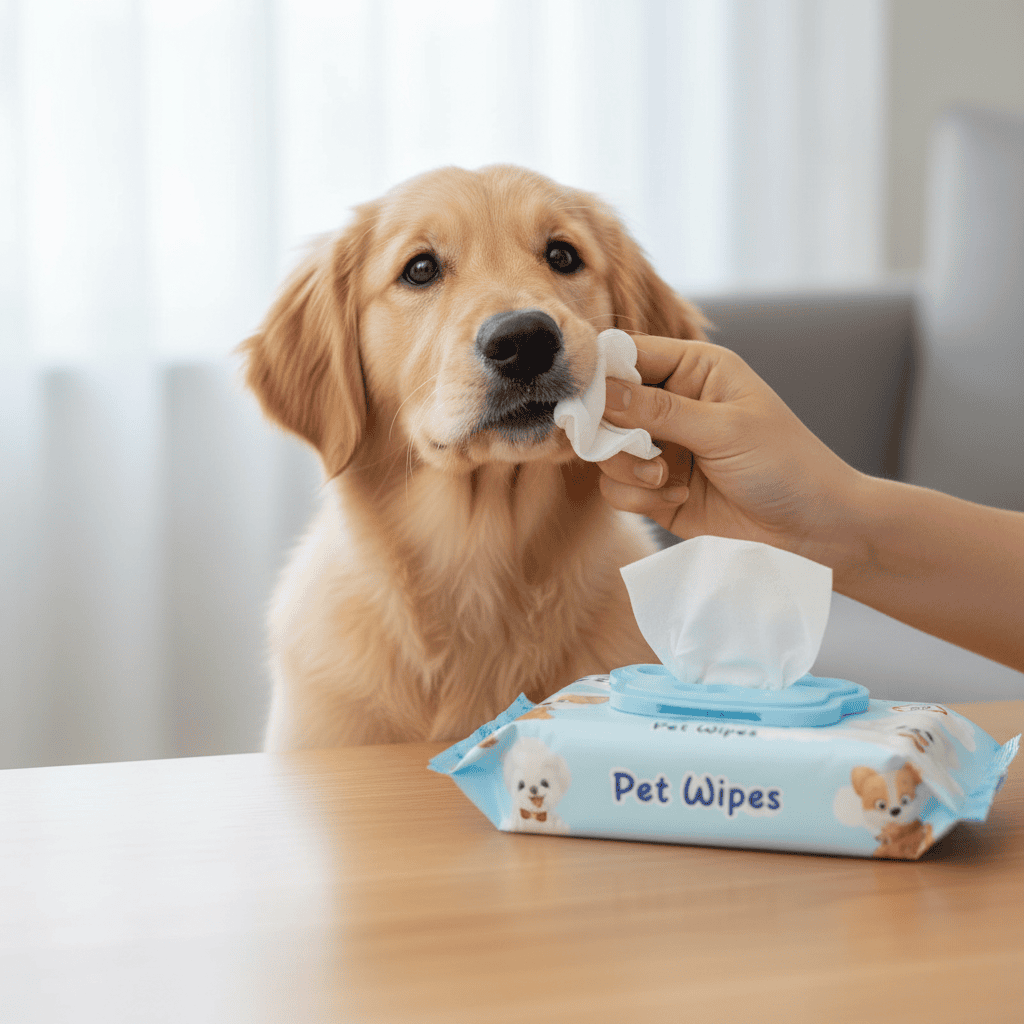 Toallitas húmedas para perros y gatos. 60 unidades