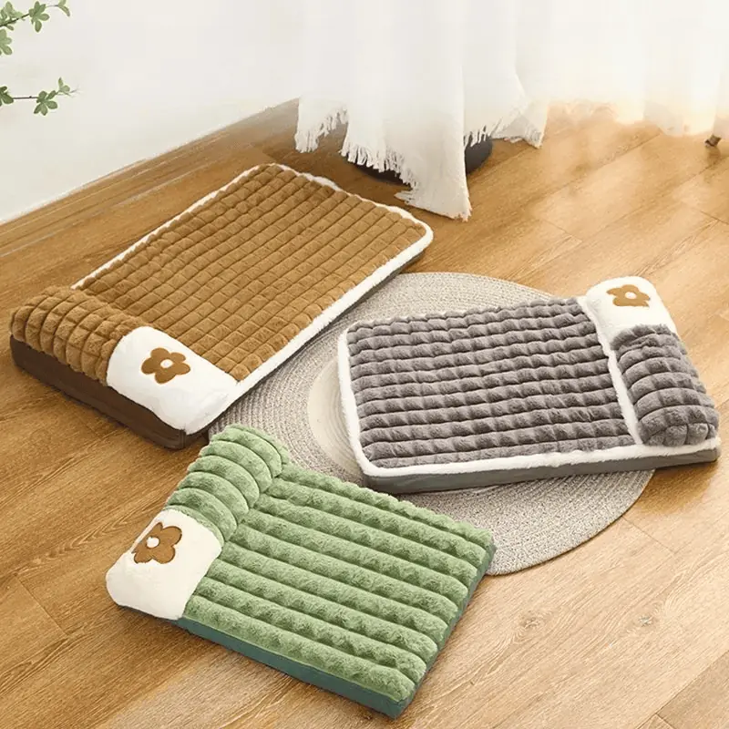 Cama M colchón ortopédico con almohada 73x50x10cm (Varios colores)