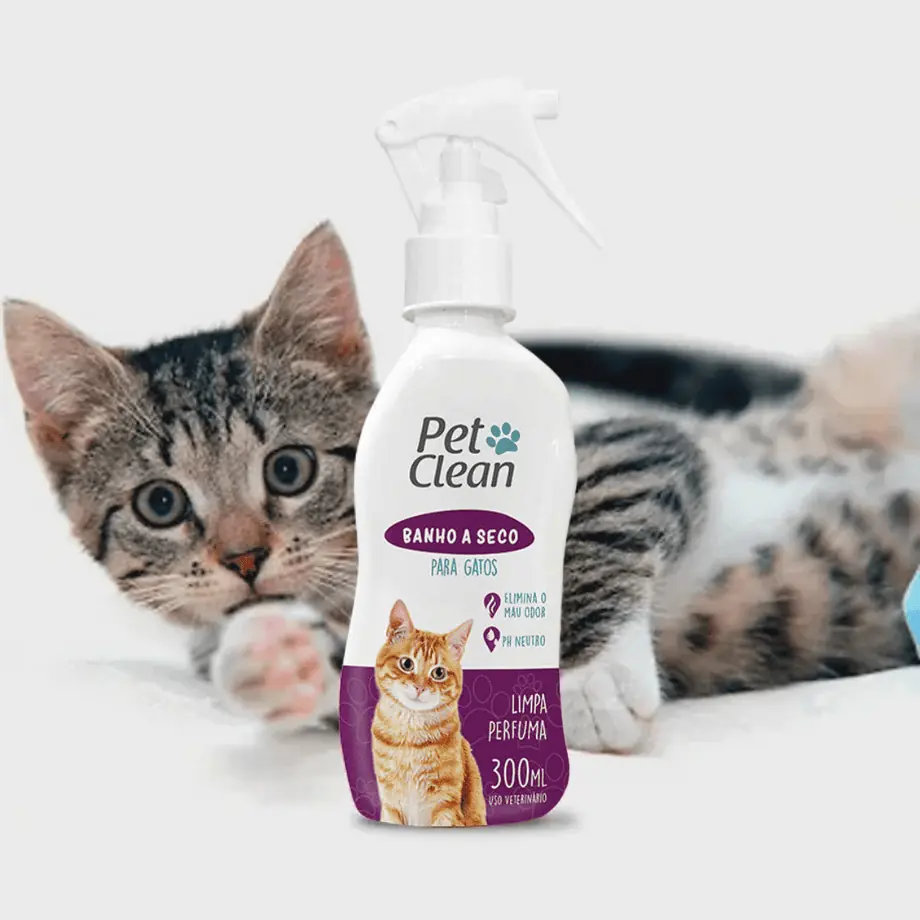 Baño en seco en spray Pet Clean para Gatos 300ml