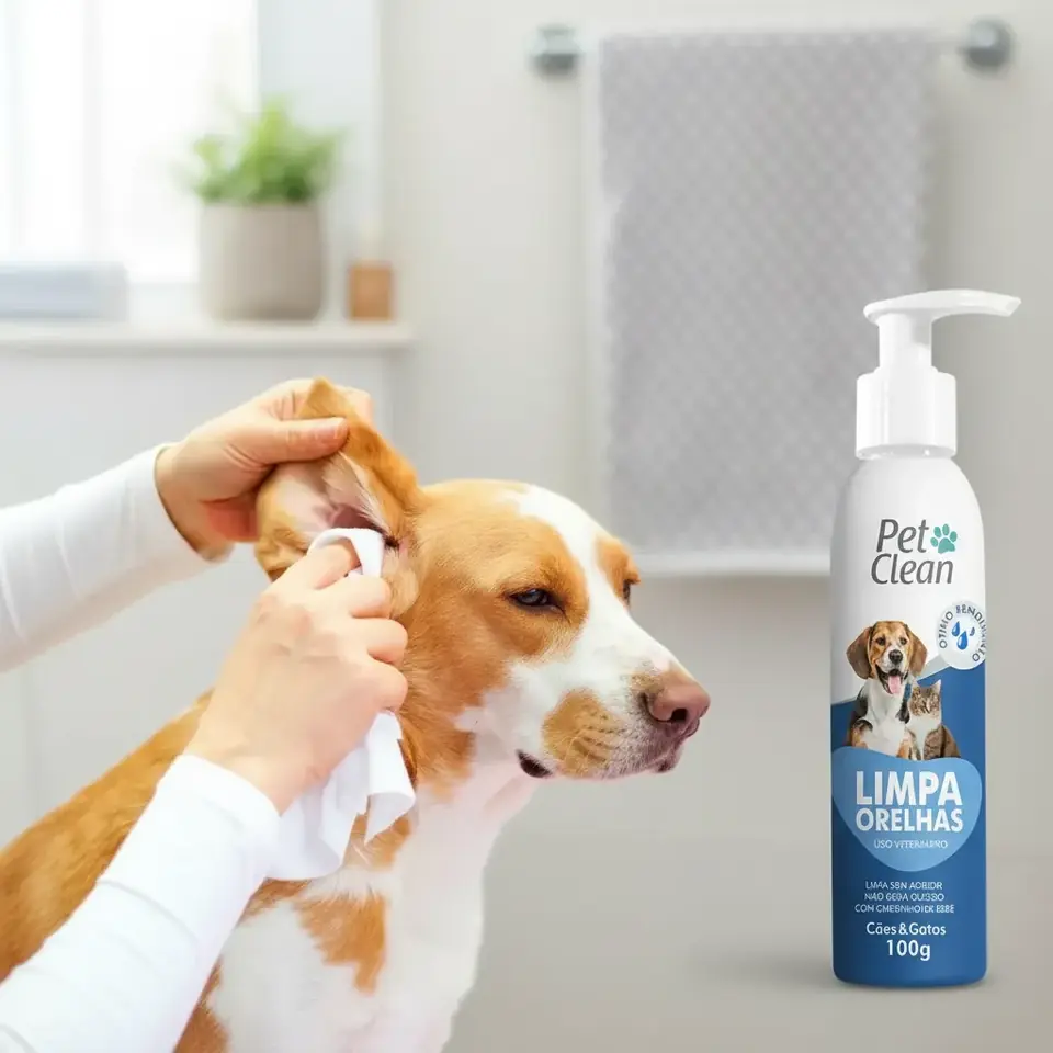 Gel limpiador de oídos orejas para perros y gatos Pet Clean 100g