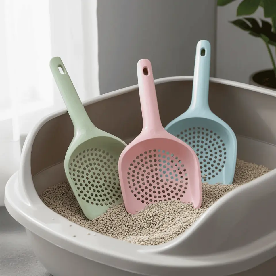Pala sanitaria de plástico para bandeja arenero (Varios colores)