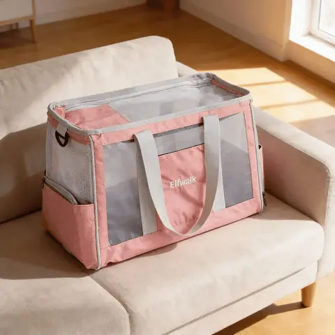 Bolso transportadora. 44x18x30cm (Rosa)
