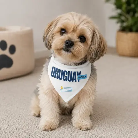 Bandana Mundialista. Edición especial La Celeste. Diseño "Uruguay Nomá"
