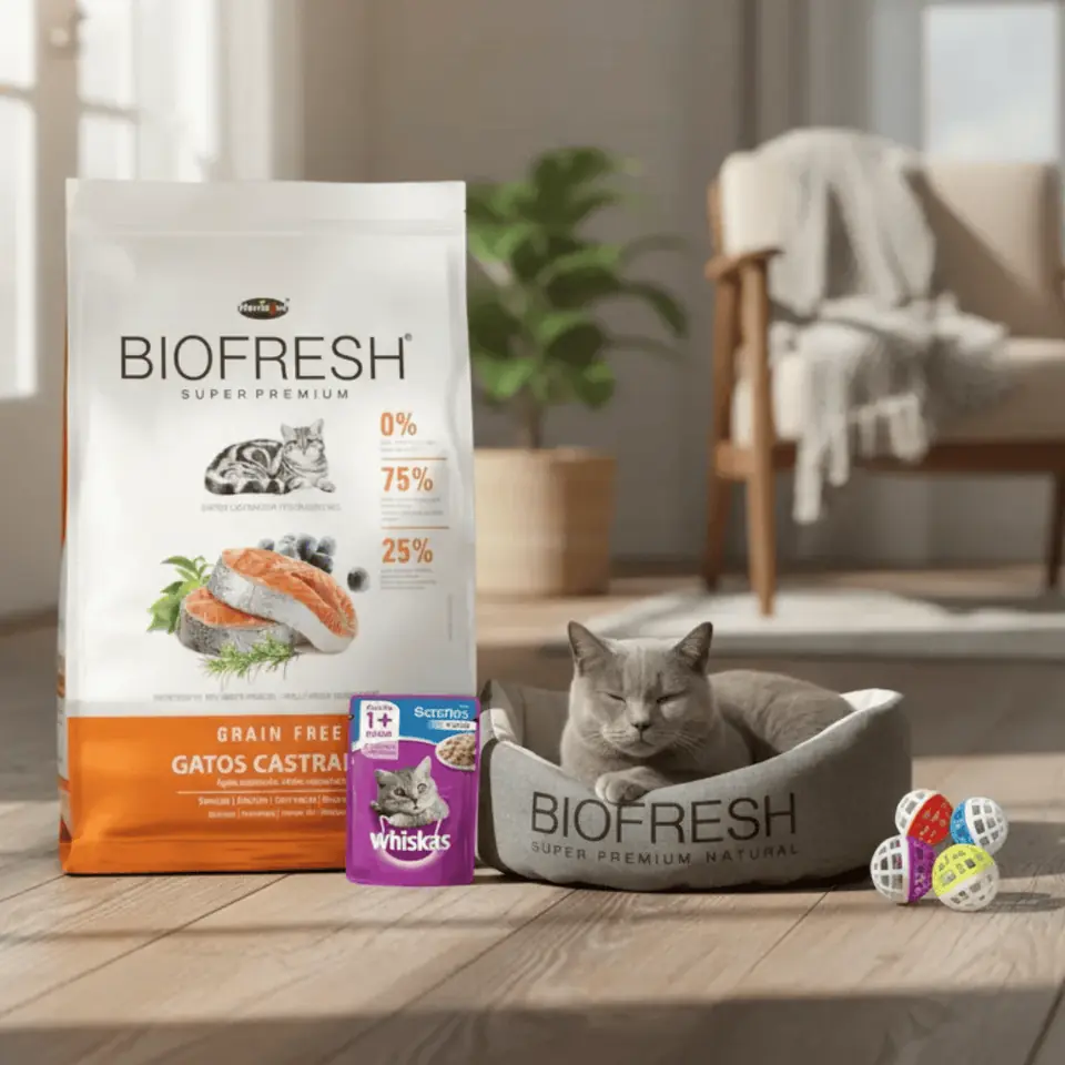 Biofresh Gatos Castrados – 7,5 Kg Salmón + Regalos!
