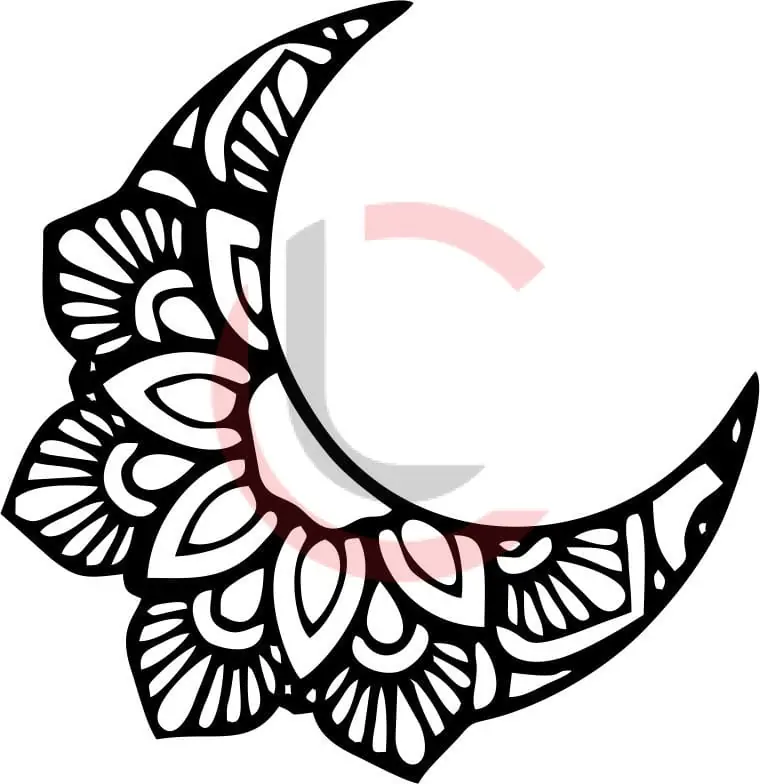 Cuadro luna mandala