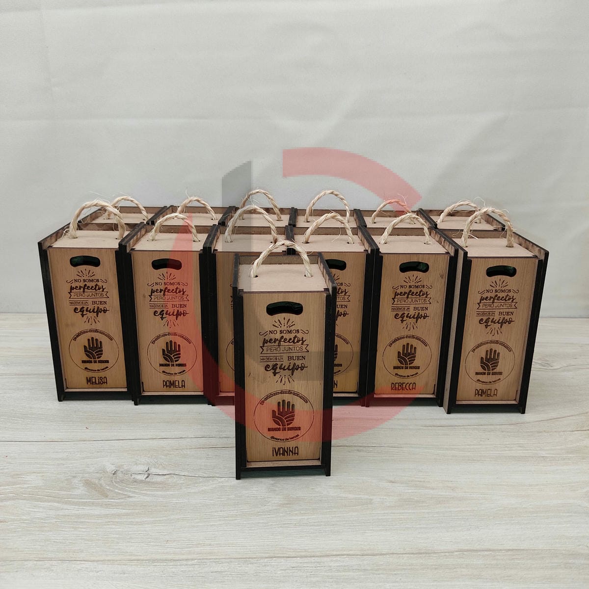 Cajita para mini botellas
