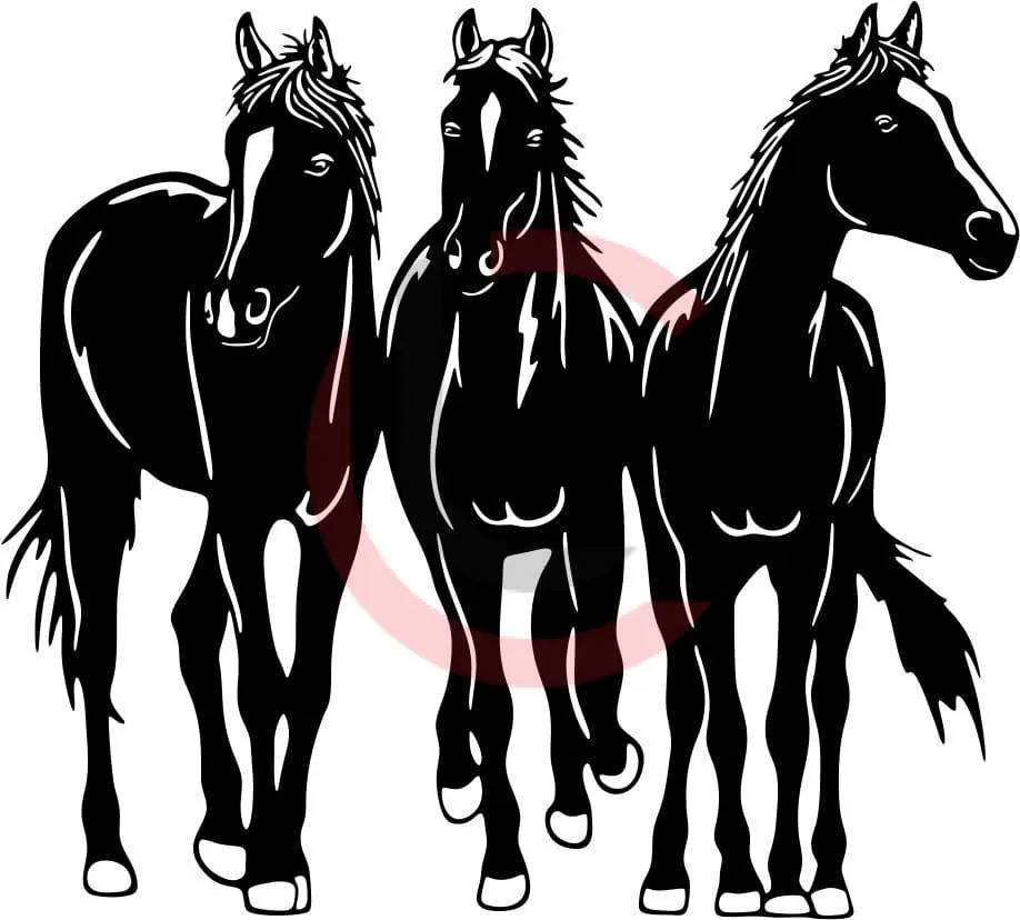 Cuadro tres caballos