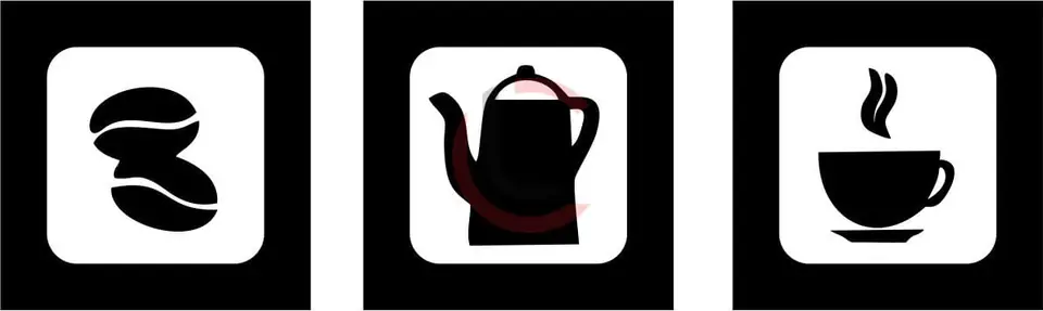 Cuadro tríptico cafetería