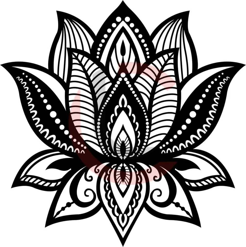 Cuadro flor de loto calada