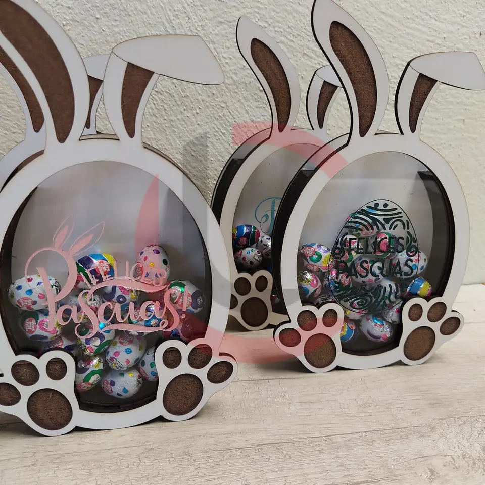 Conejo de Pascuas con bombones