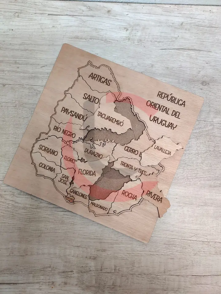Mapa Uruguay puzzle