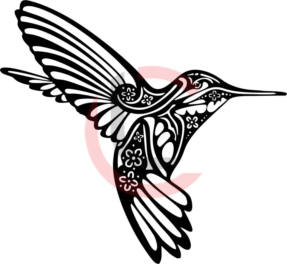 Cuadro colibrí calado