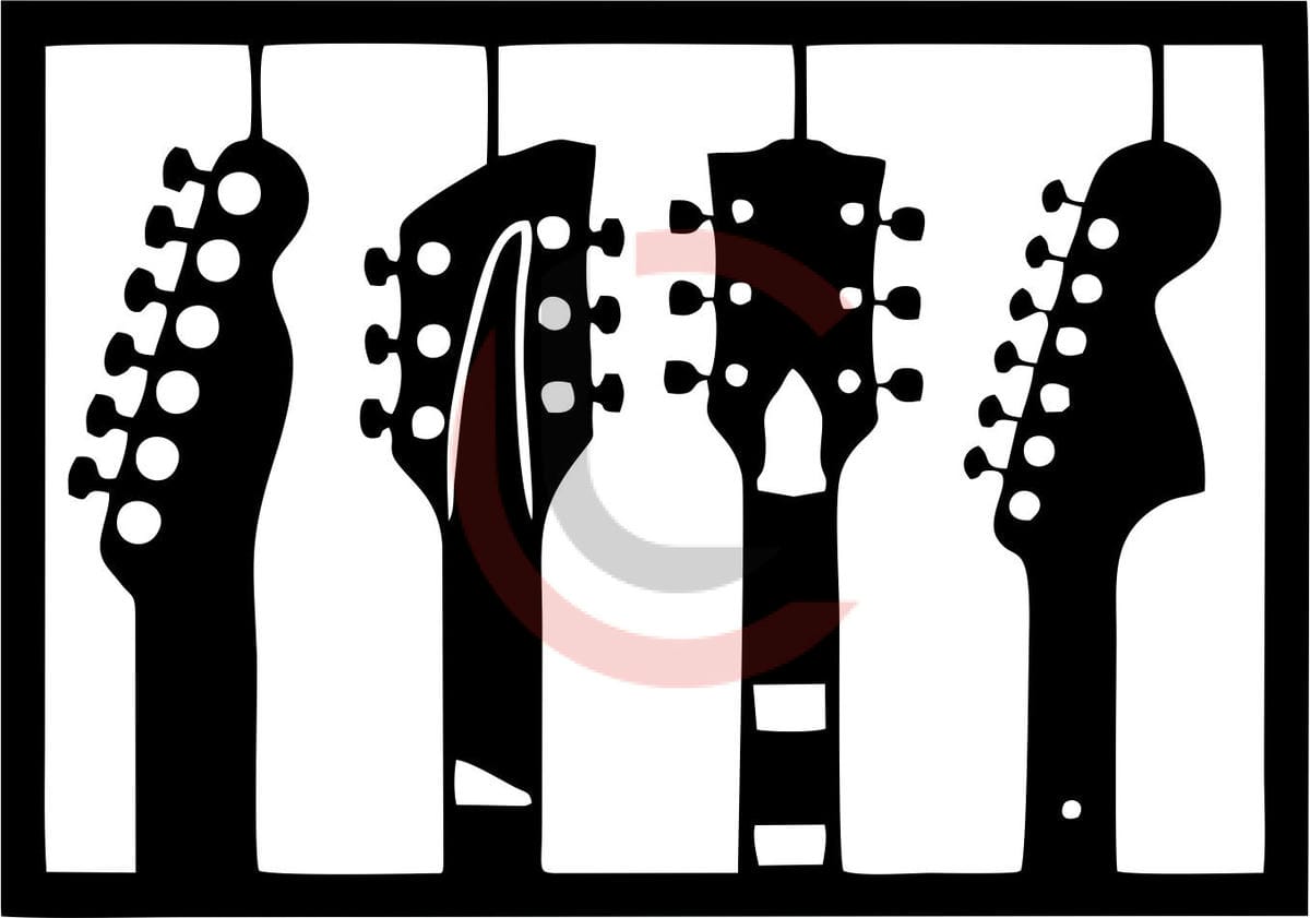 Cuadro cuatro guitarras