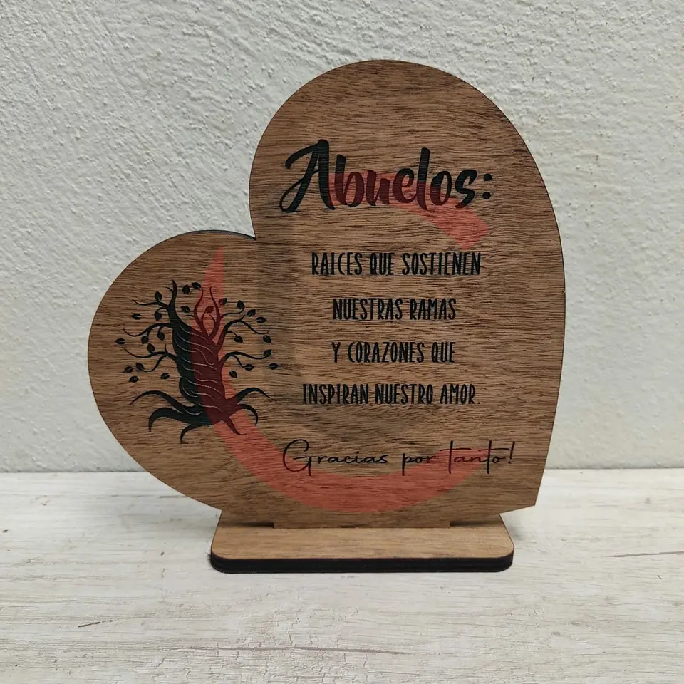 Corazón con frase