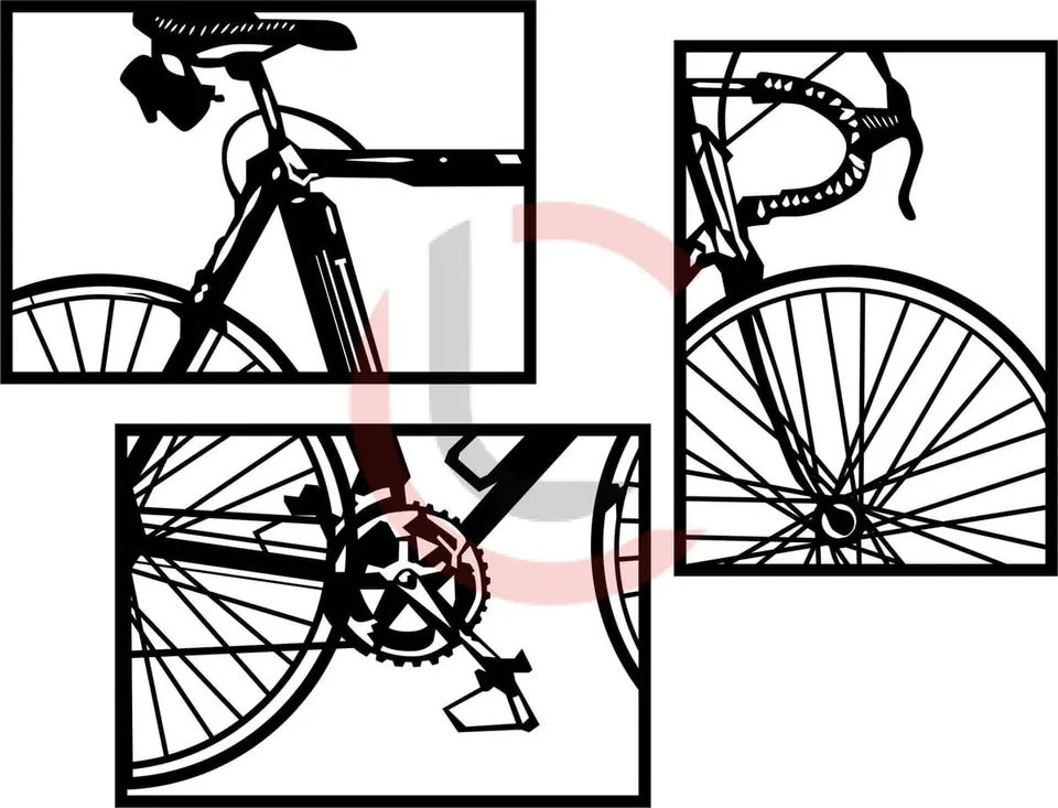 Cuadro compuesto bicicleta
