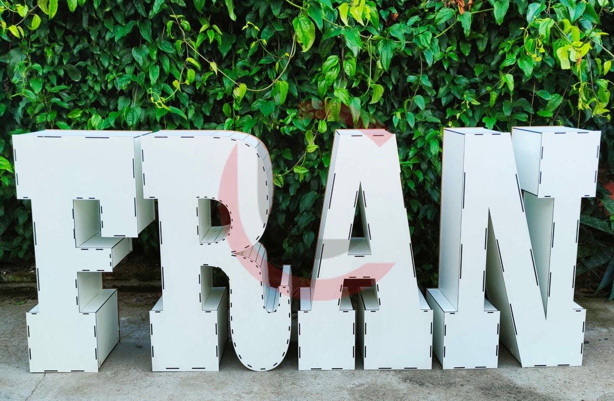 Letras mesa 3D