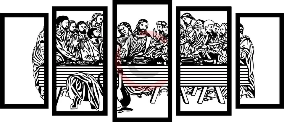 Cuadro última cena x5