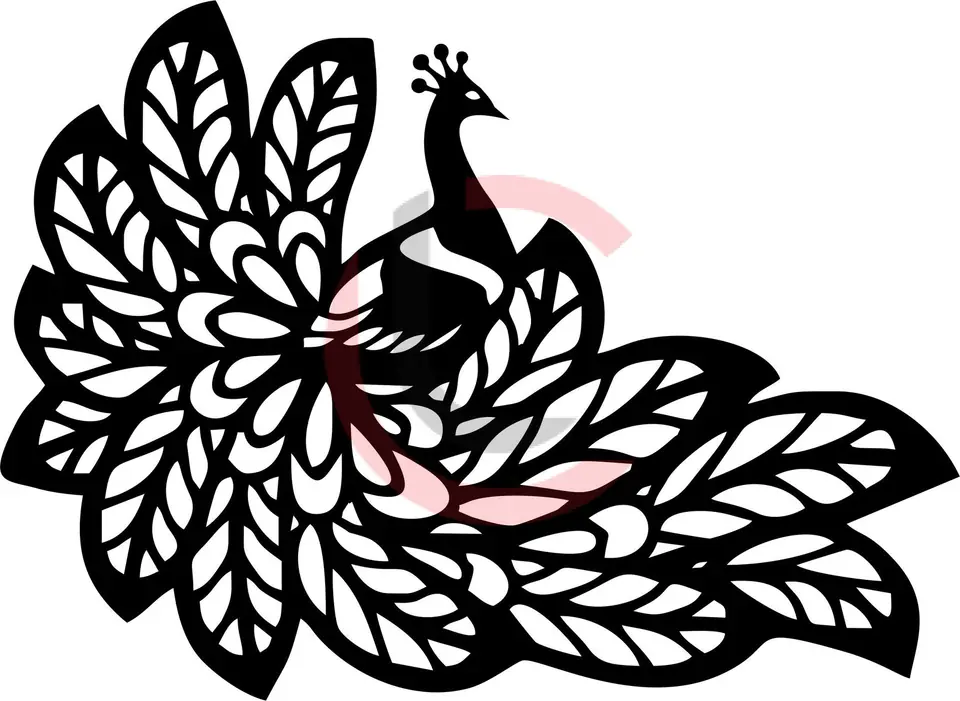 Cuadro pavo real