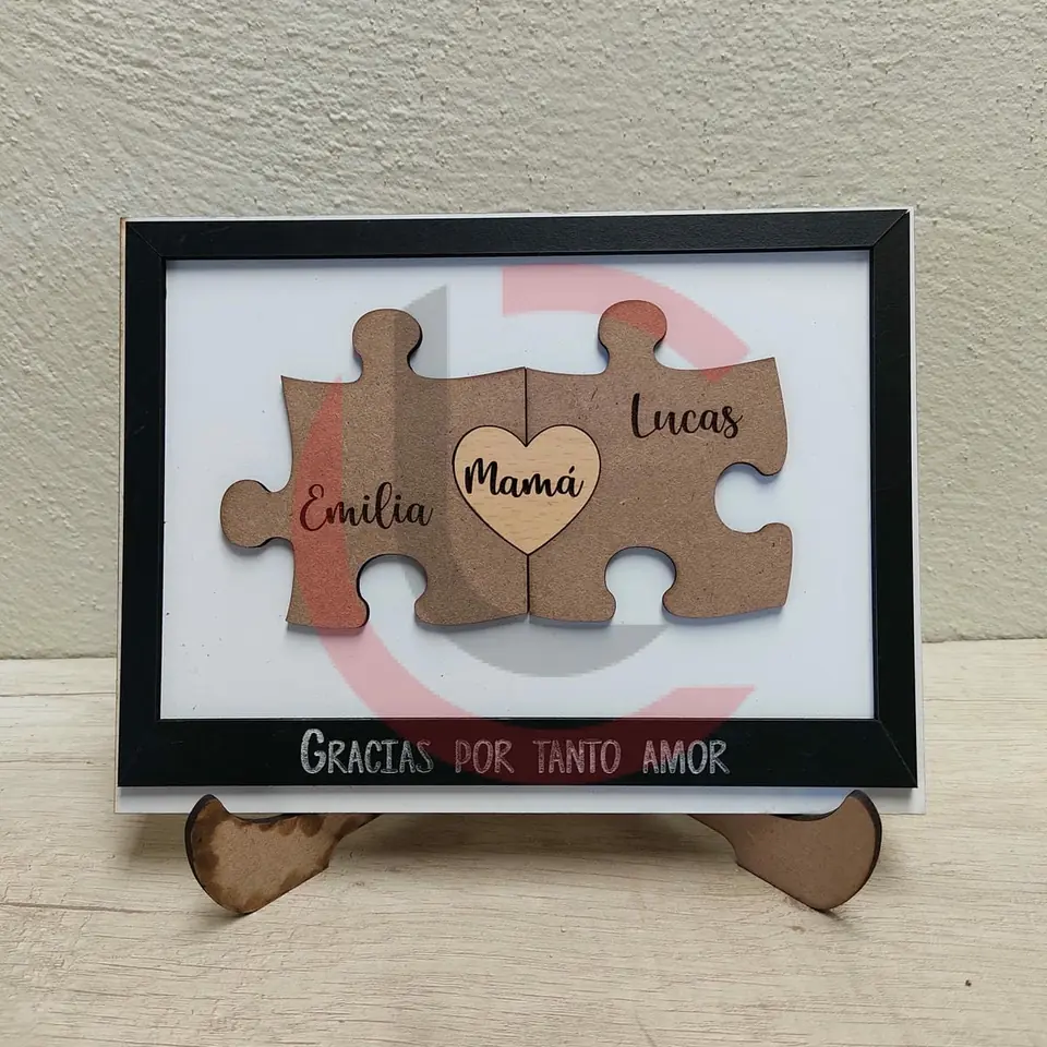 Cuadro piezas de puzzle