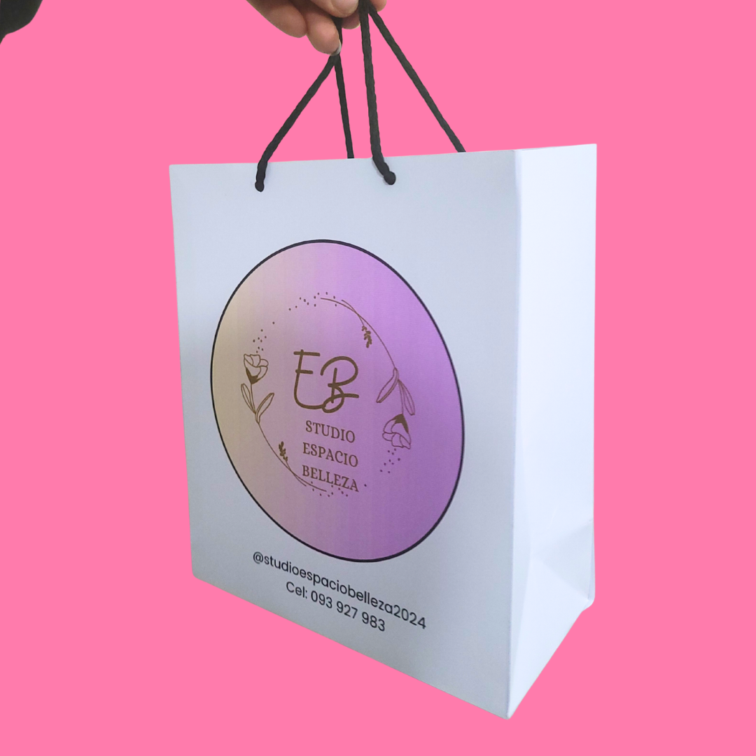 Bolsa personalizada de 23x20x8 cm