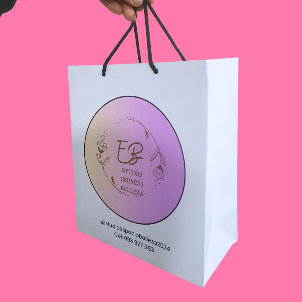 Bolsa personalizada de 23x20x8 cm