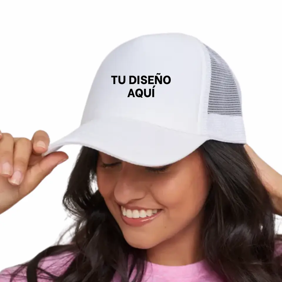 GORRO BLANCO PERSONALIZADO