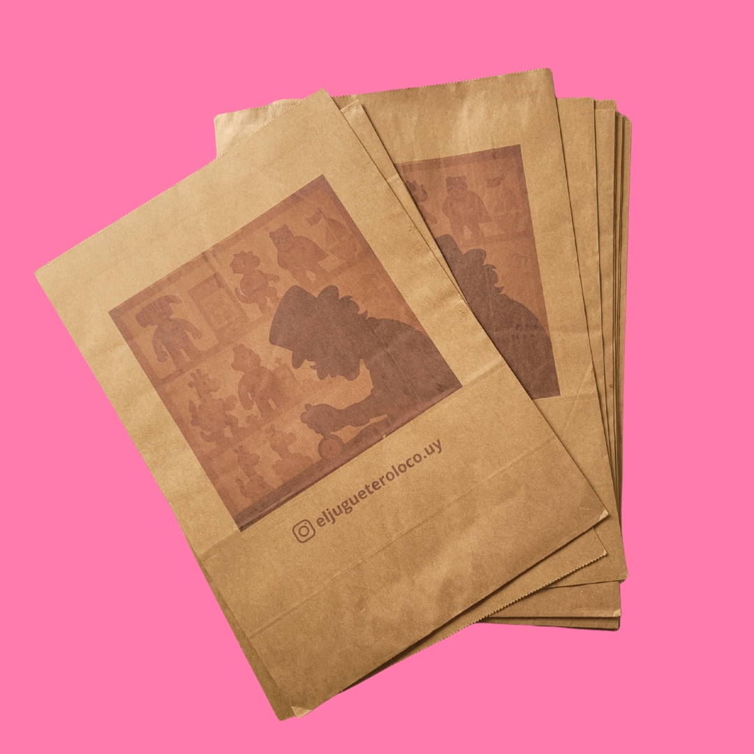 BOLSA EN PAPEL KRAF TIPO DELIVERY 22x35x11 cm S/ASAS