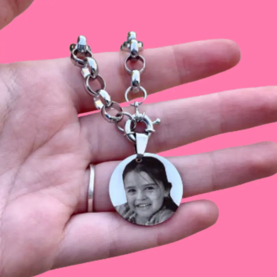 Pulsera rolo con dije foto