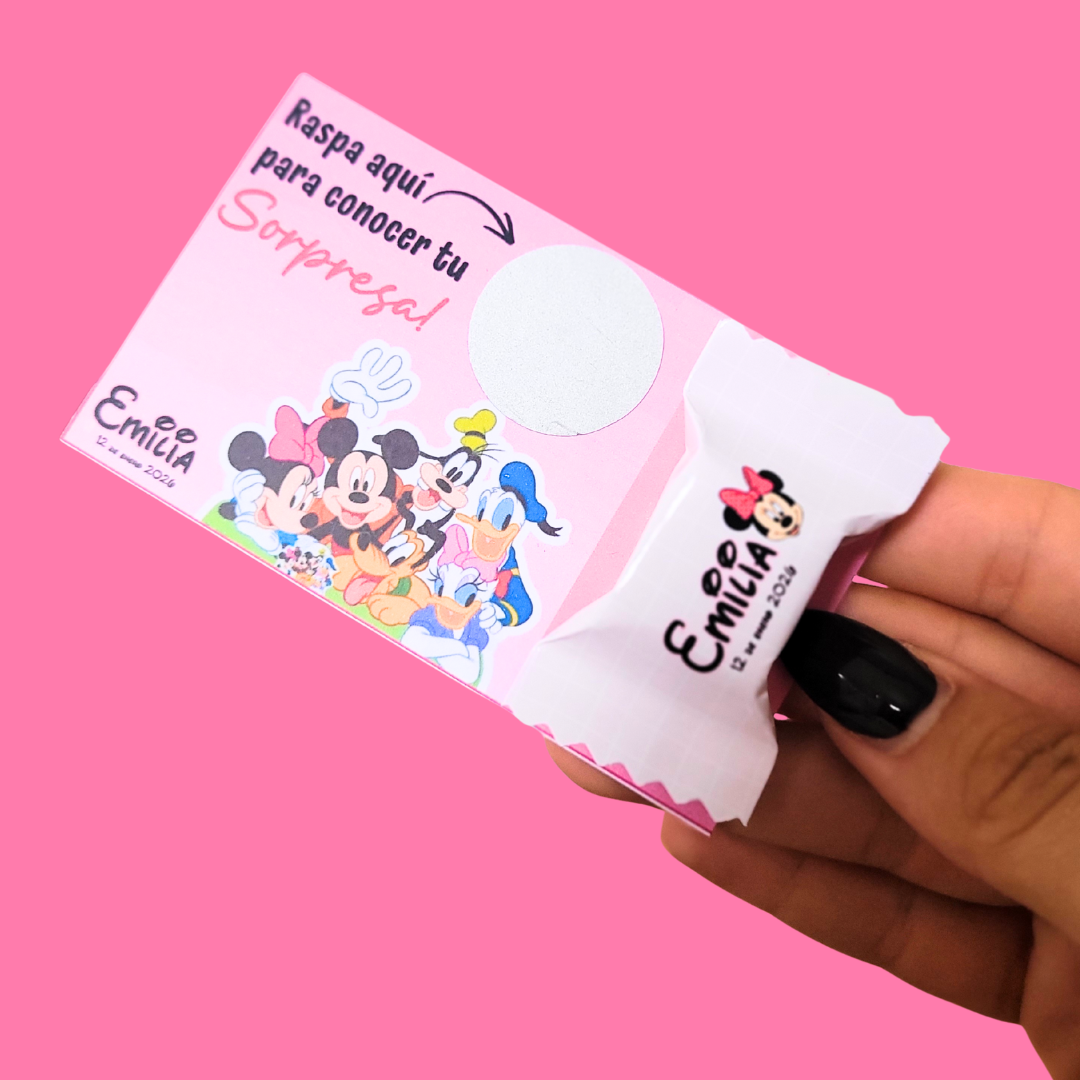 TARJETA + CARAMELO + RASPADITA