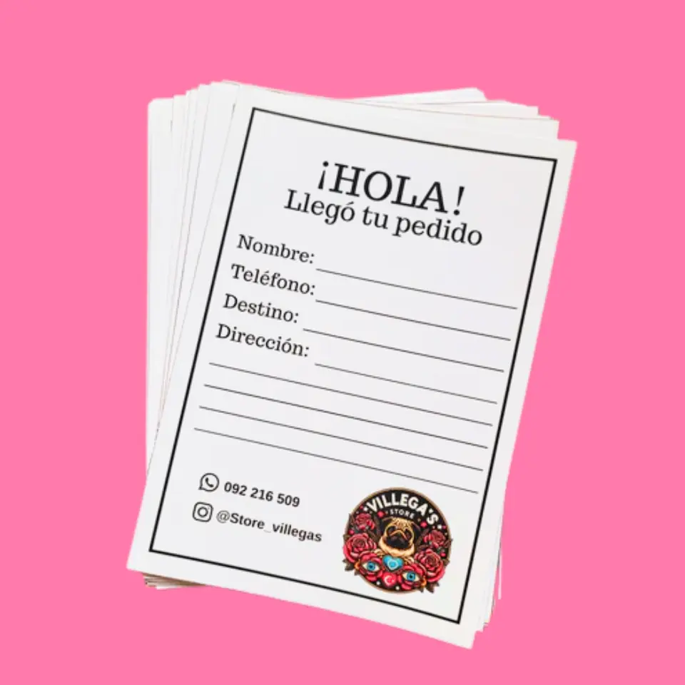 Bloc de Notas de Envíos