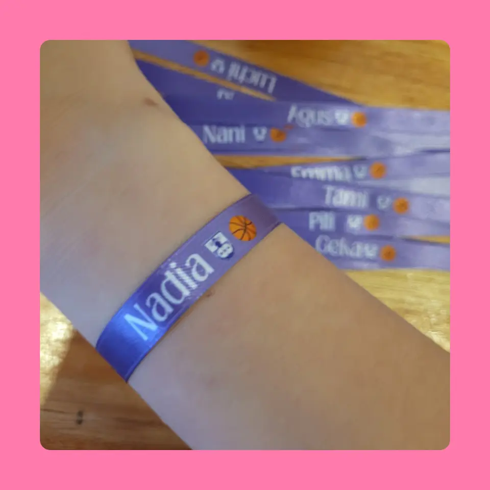 PULSERAS PERSONALIZADAS CON CINTA RASO 2 cm de ancho x 28 de largo