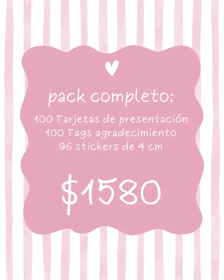 PACK COMPLETO (100 TARJETAS + 100 TAGS + 96 STICKERS 4 cm )